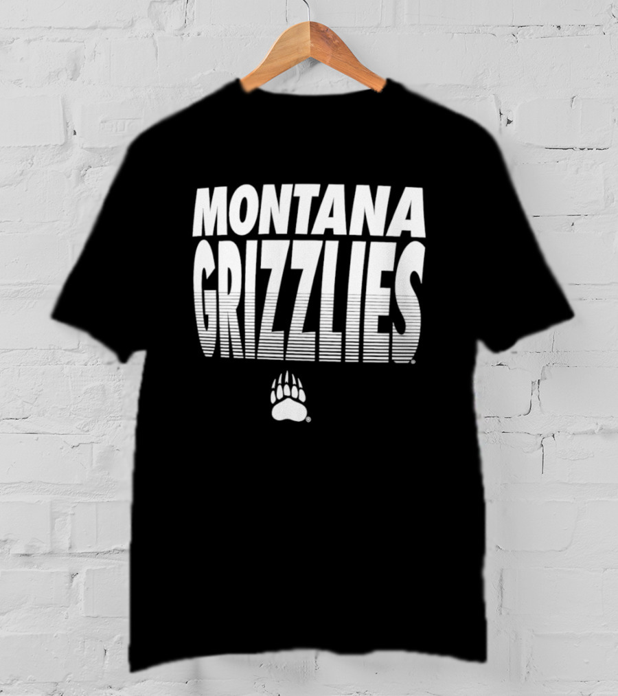 Montana Grizzlies NCAA College Sports Griz Bear Paw T-Shirt