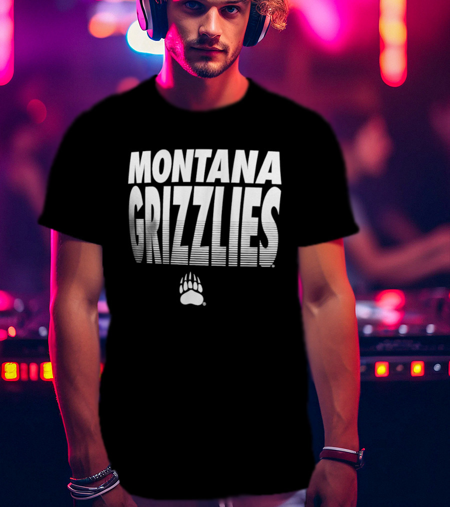 Montana Grizzlies NCAA College Sports Griz Bear Paw T-Shirt