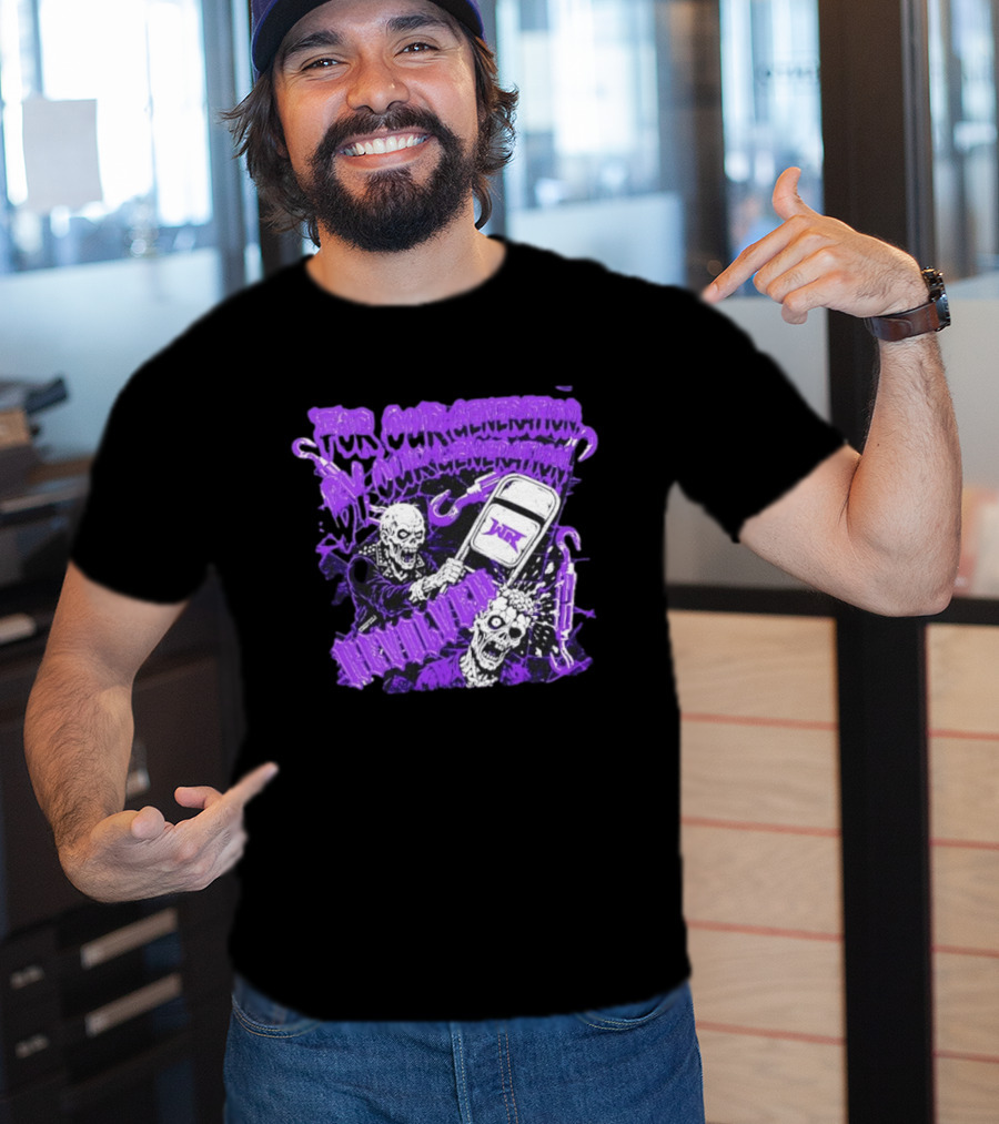 Wrestling Revolver For Our Generation Skeletons Purple T-Shirt