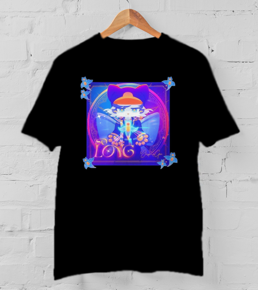 So Long YonKaGor Vibrant Anime Cat With Butterfly Aura T-Shirt