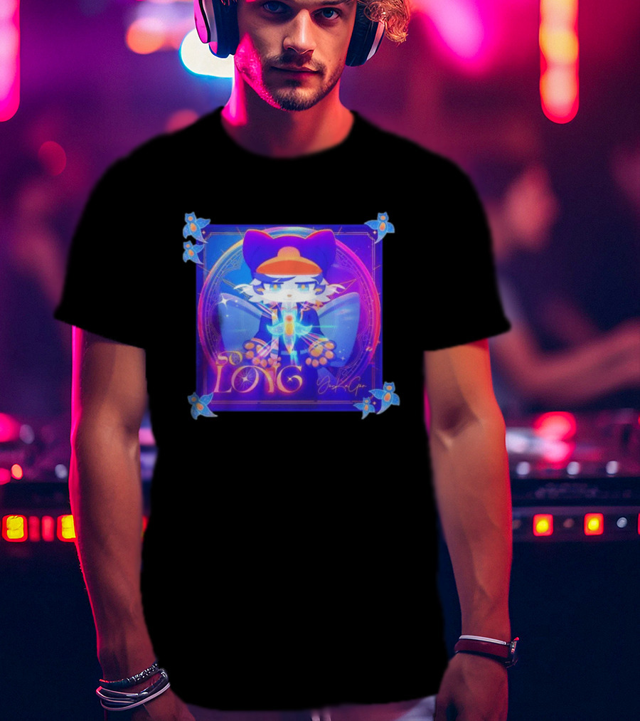 So Long YonKaGor Vibrant Anime Cat With Butterfly Aura T-Shirt