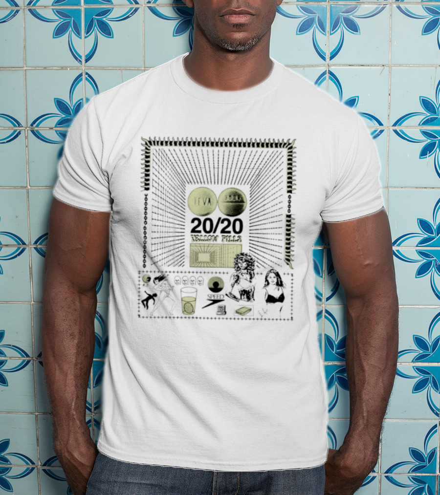 Teva 3526 20 20 Yellow Pills Speed RS Psychedelic T-Shirt