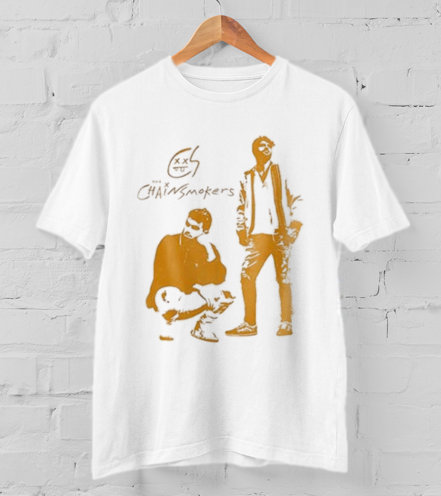 The Chainsmokers Tour Silhouette Band Icon Sketch T-Shirt