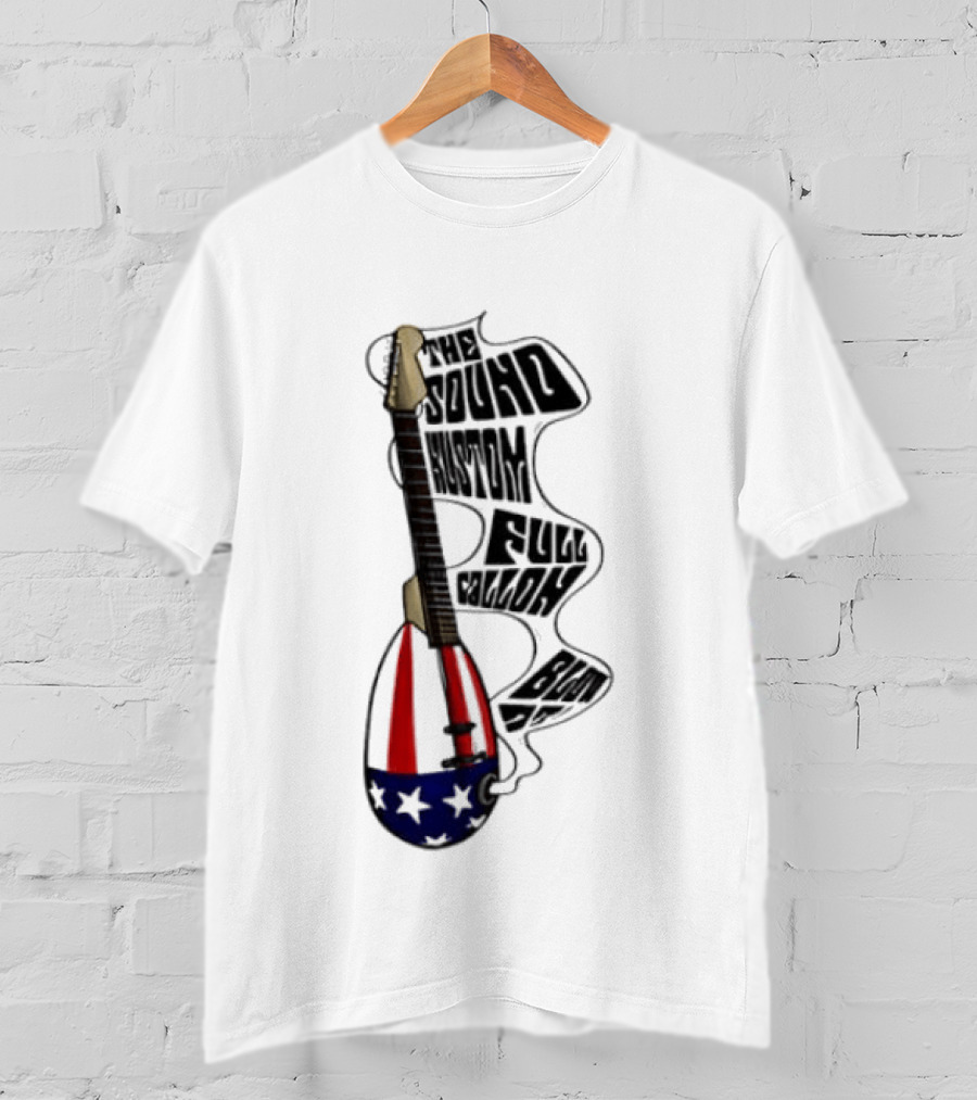 The Sound Kustom Full Gallon Blow Up Patriotic Guitar Americana T-Shirt