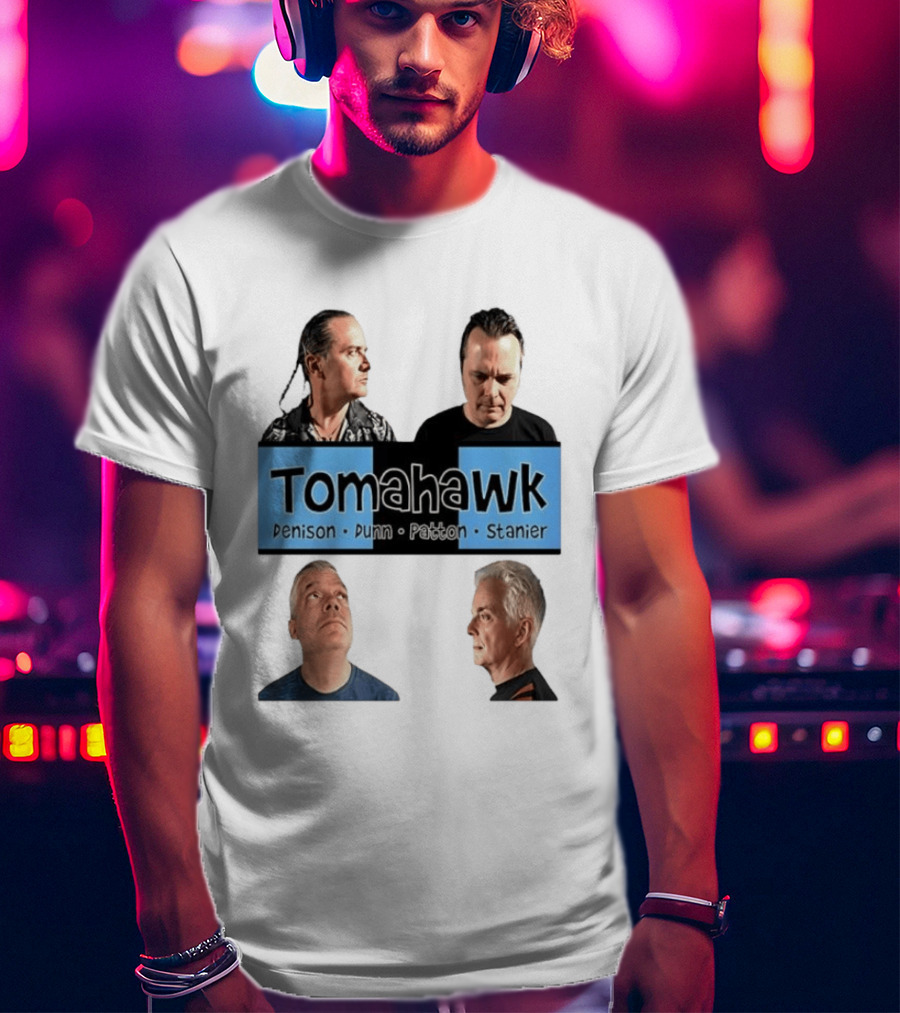 Tomahawk Denison Dunn Patton Stanier Band Members Portraits T-Shirt