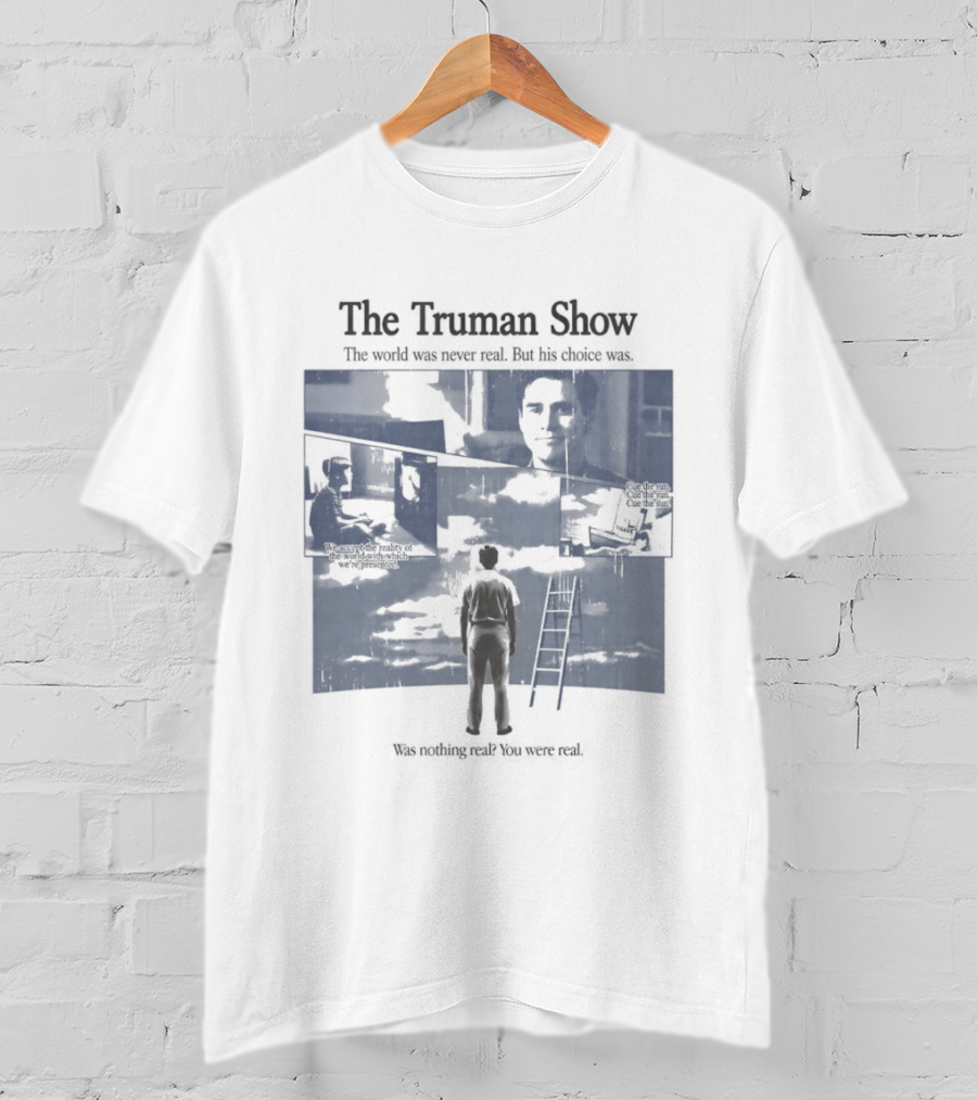 The Truman Show Jim Carrey "Welcome To The Real World" 90s Movies T-Shirt