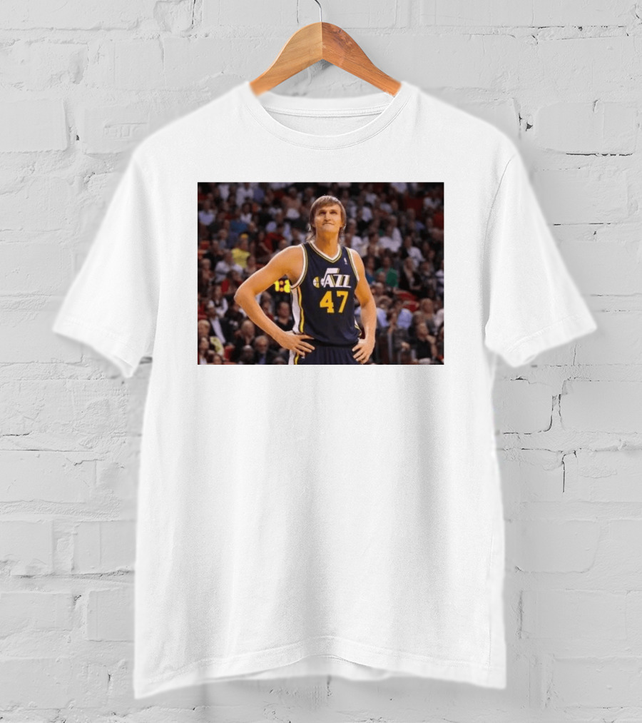 Andrei Kirilenko No. 47 AK 47 Utah Jazz Classic NBA Basketball T-Shirt