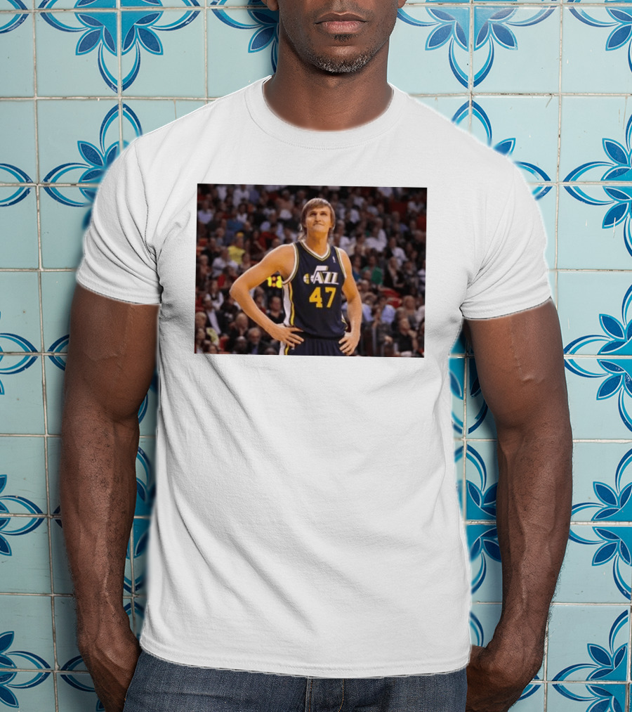 Andrei Kirilenko No. 47 AK 47 Utah Jazz Classic NBA Basketball T-Shirt
