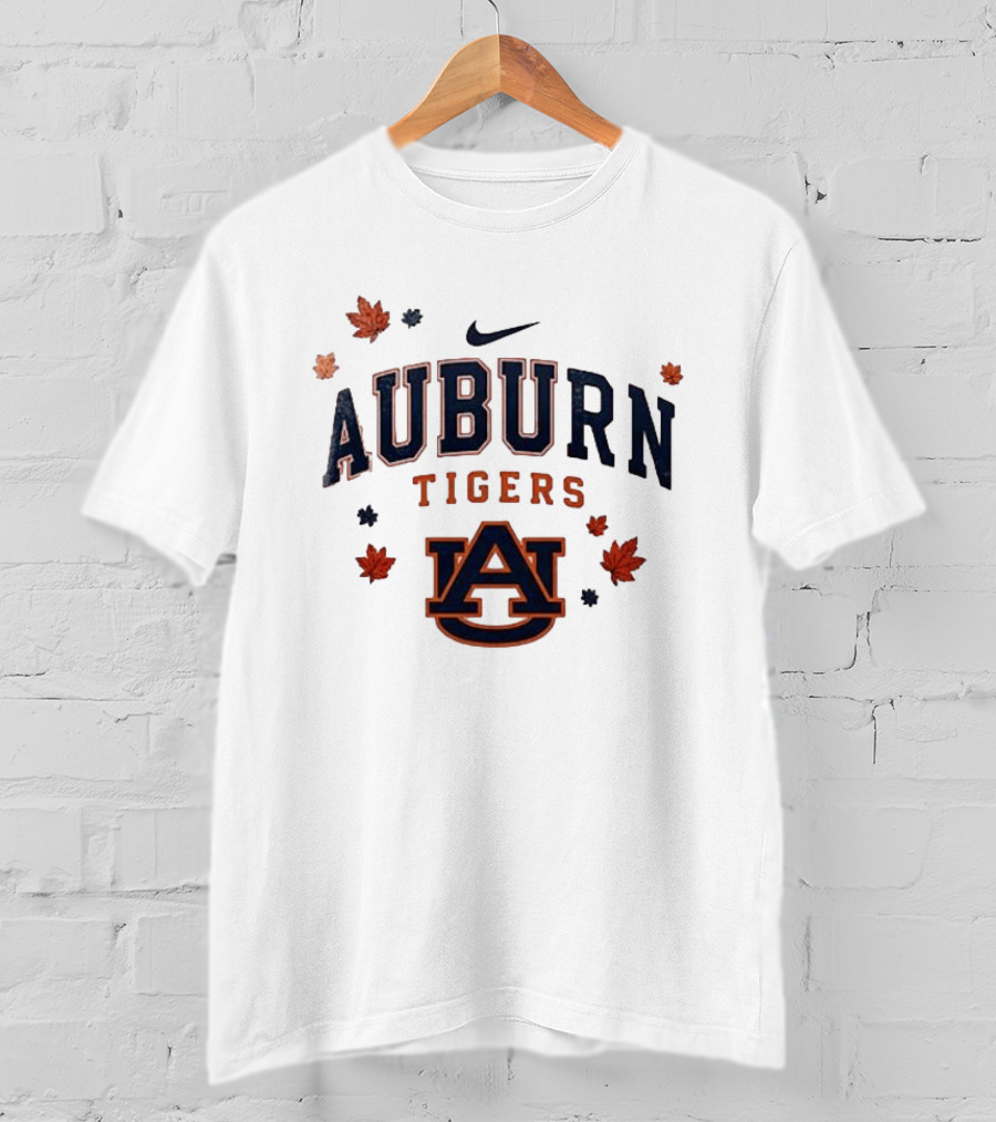 Auburn Tigers Nike Fall Leaves University Spirit T-Shirt