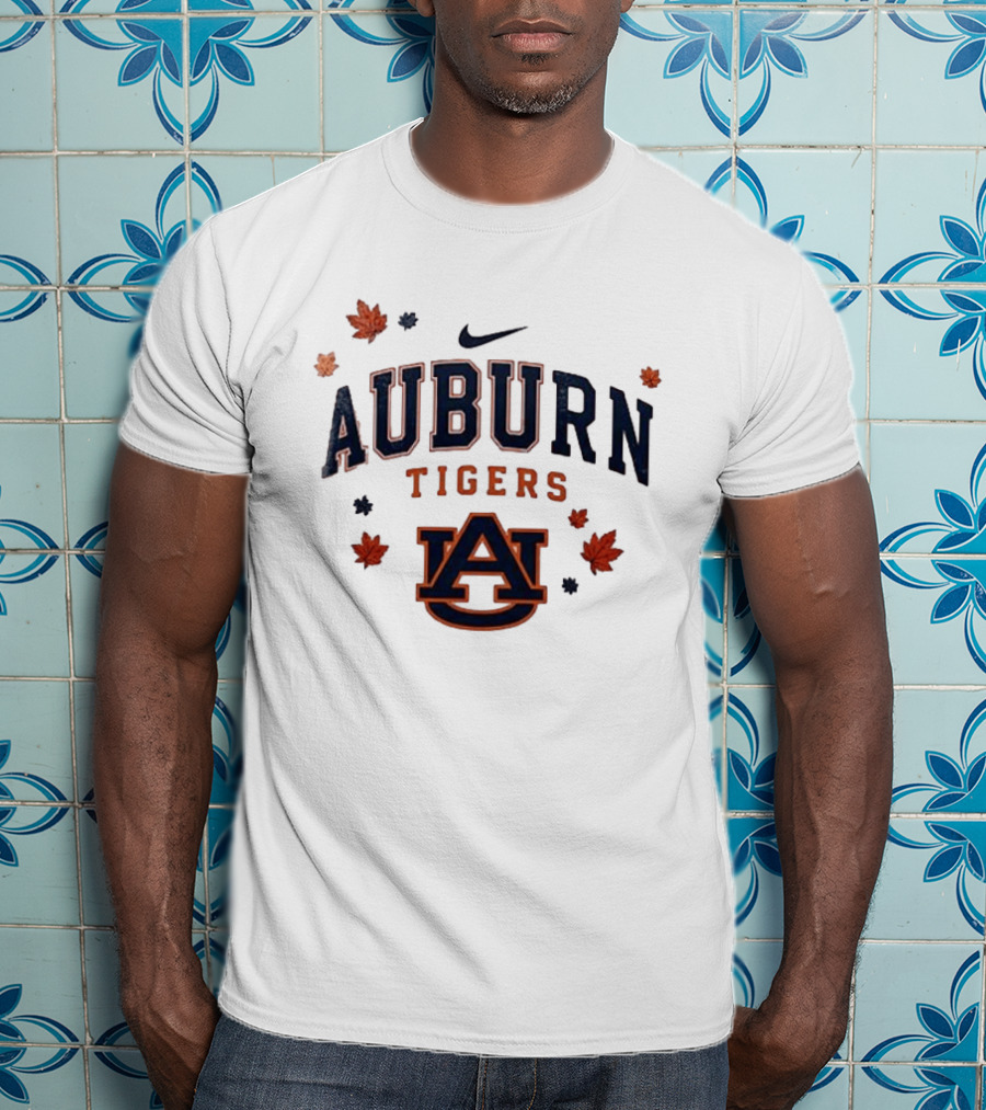 Auburn Tigers Nike Fall Leaves University Spirit T-Shirt