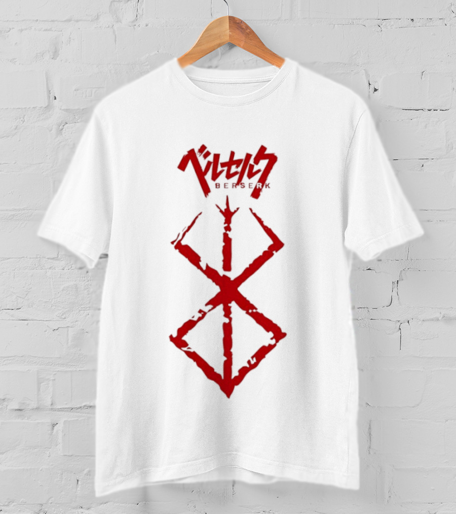 Berserk Sacrifice Symbol Red Japanese Text Anime Series T-Shirt