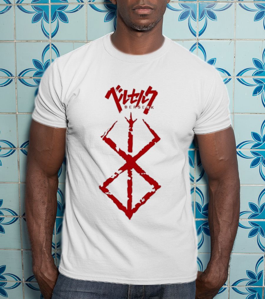 Berserk Sacrifice Symbol Red Japanese Text Anime Series T-Shirt