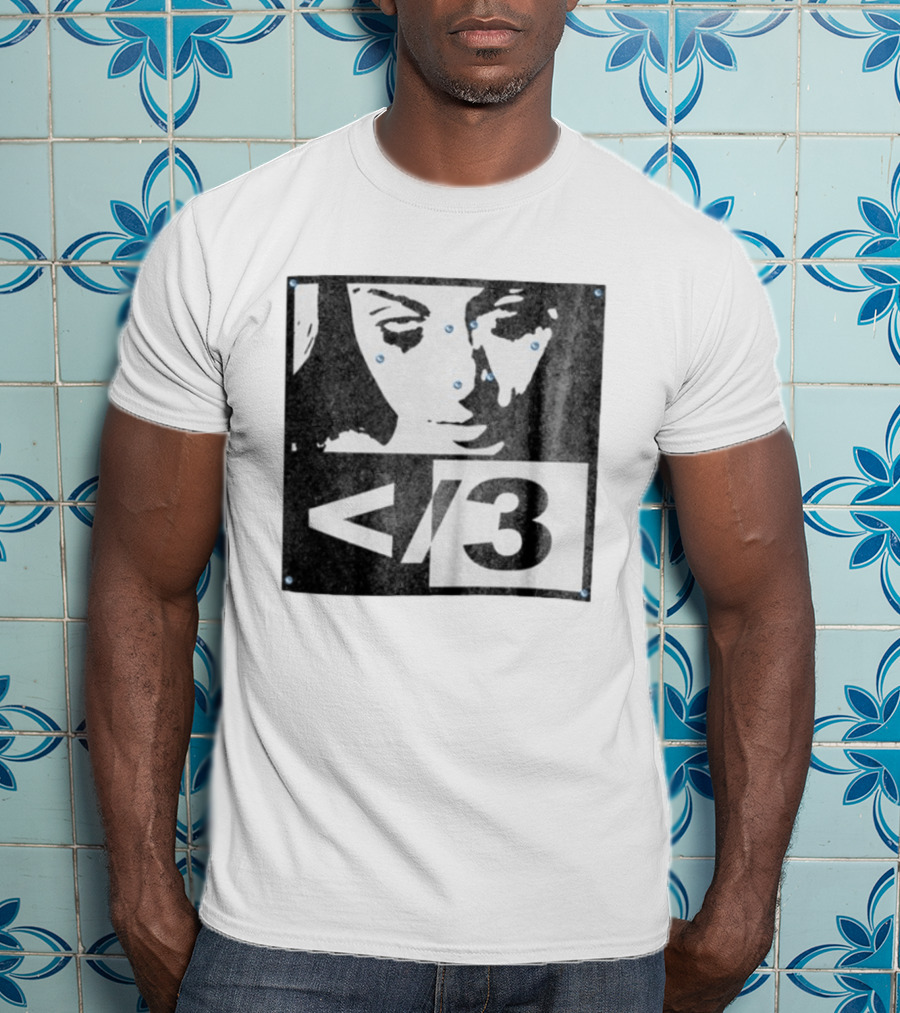 Destroy Lonely Store Piercing Face Black White <3 T-Shirt