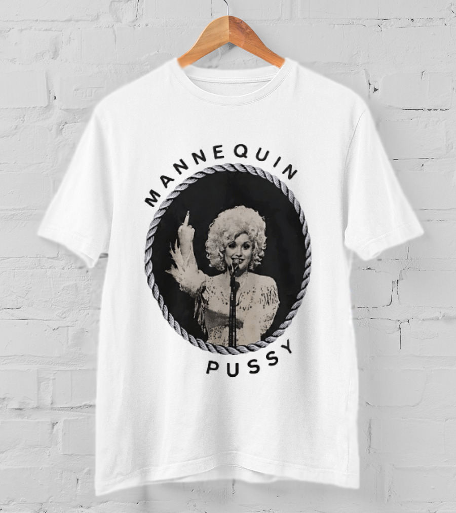 Mannequin Pussy Dolly Parton Country Music Finger T-Shirt