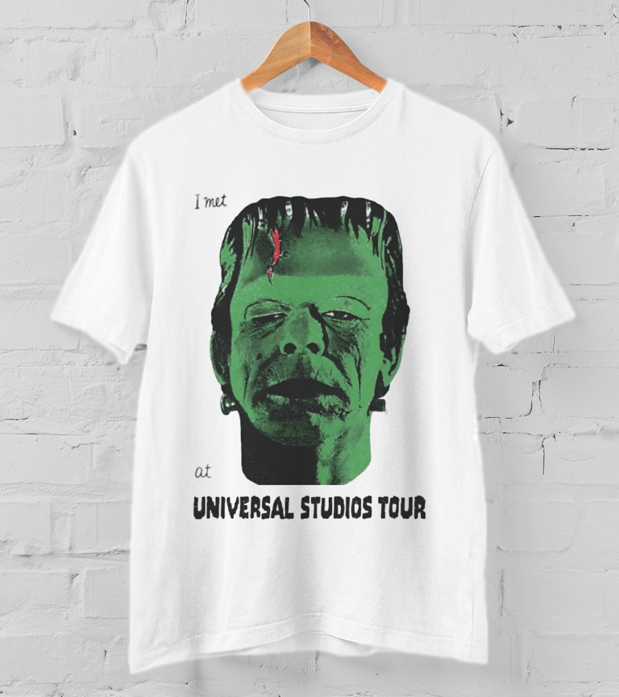 I Met Frankenstein At Universal Studios Tour Monster Fan Souvenir T-Shirt