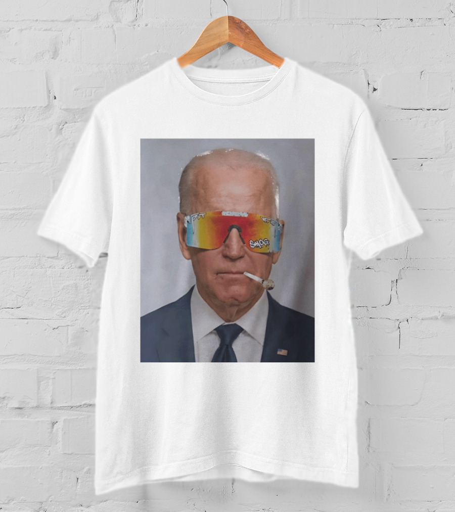 Joe Biden Pit Viper Sunglasses Smoking Pipe President T-Shirt
