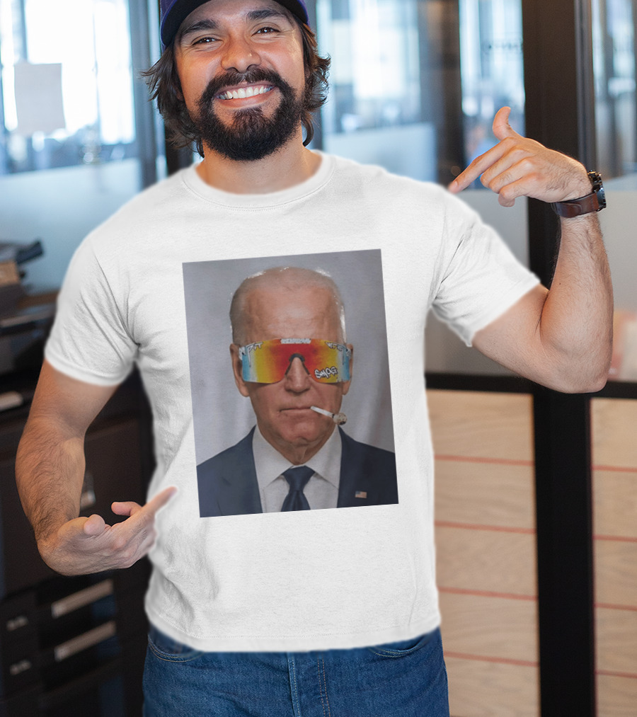 Joe Biden Pit Viper Sunglasses Smoking Pipe President T-Shirt