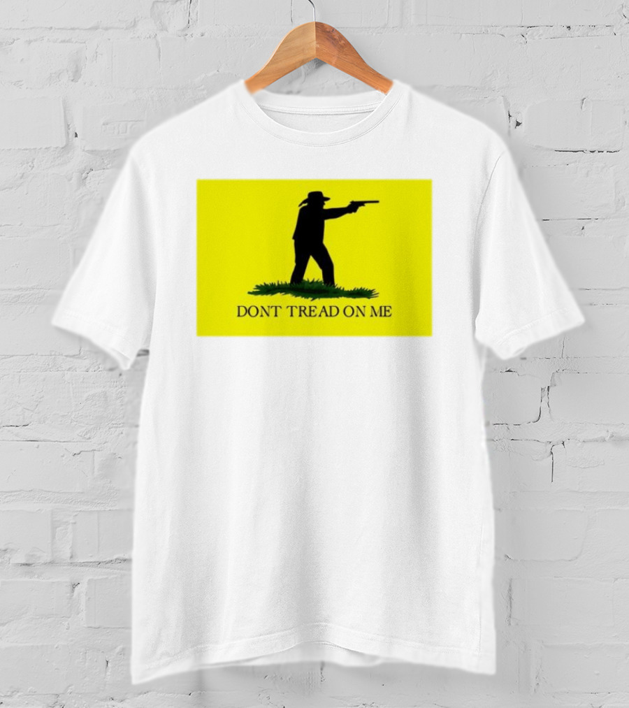 Jordan Salinas Don't Tread On Me Cowboy Silhouette Yellow T-Shirt
