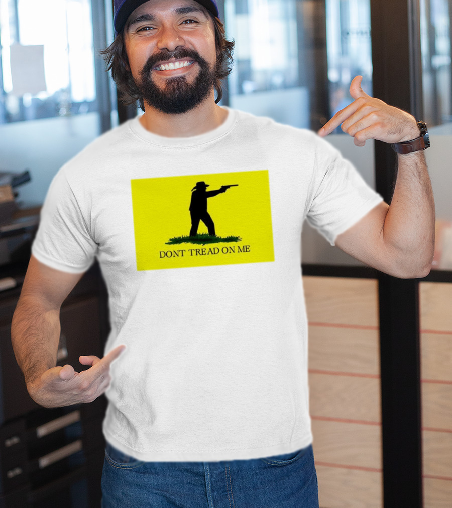 Jordan Salinas Don't Tread On Me Cowboy Silhouette Yellow T-Shirt
