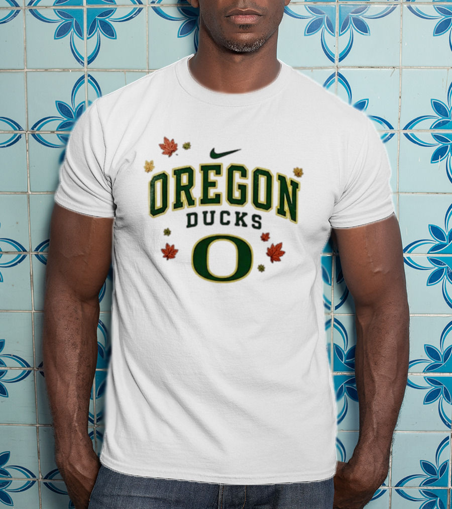 Oregon Ducks Nike Fall Leaves T-Shirt