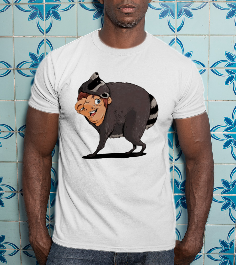 Raccoon Boy Animal Costume Quirky T-Shirt