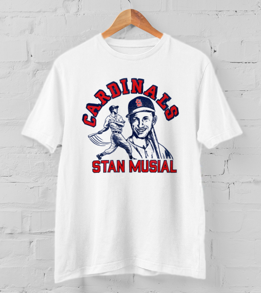 St Louis Cardinals Stan Musial Baseball Legend T-Shirt