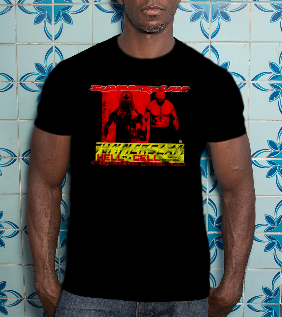 SummerSlam Hell In A Cell Brock Lesnar Oba Femi Cheatin Snakez T-Shirt