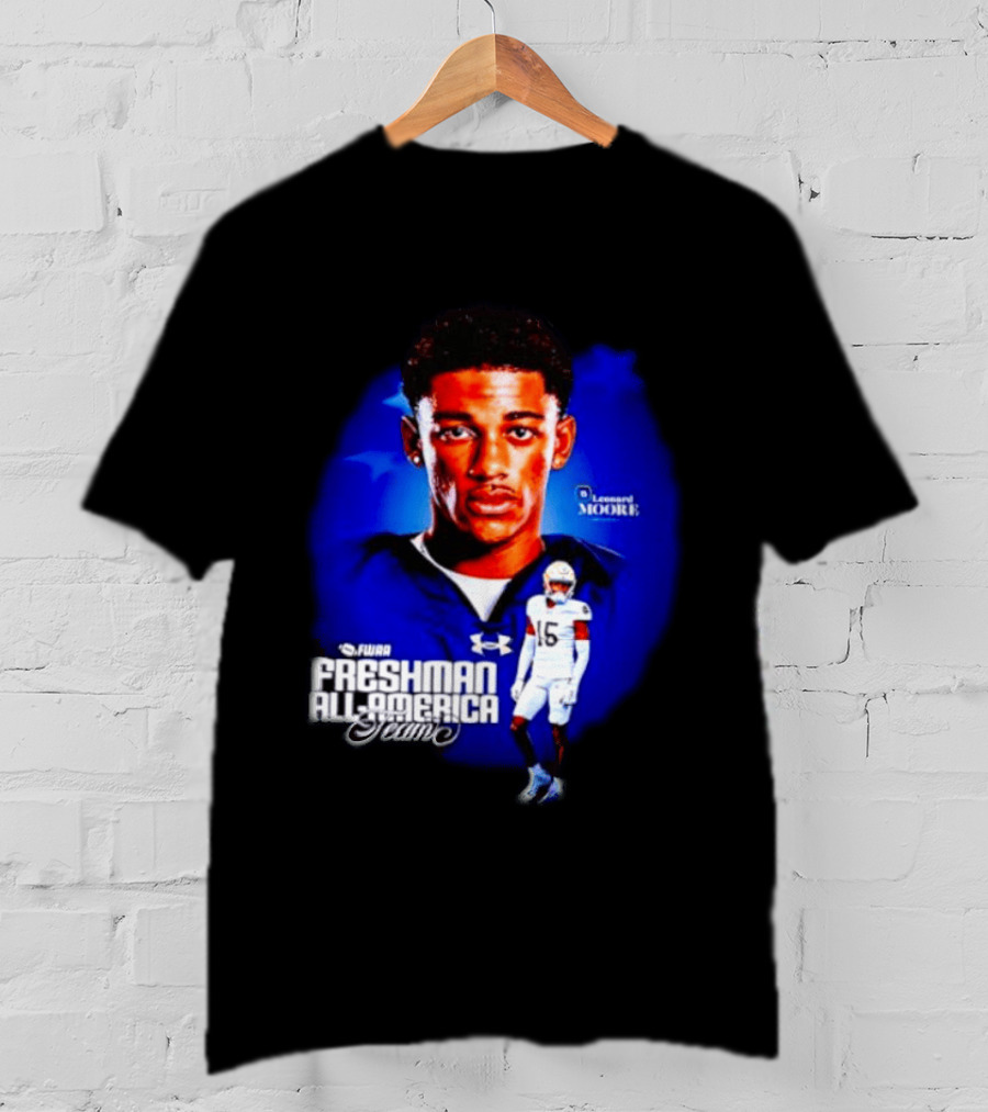 Leonard Moore Notre Dame Football FWAA Freshman All America Team Under Armour T-Shirt