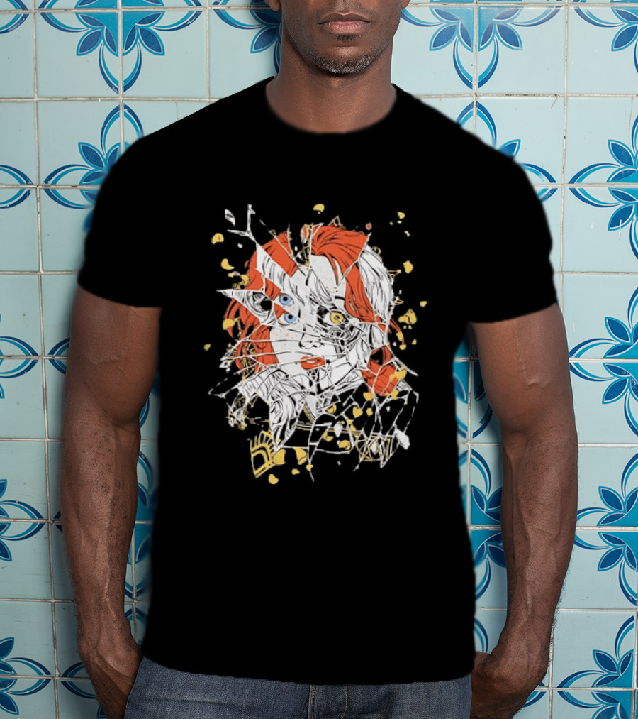 Chucky Shattered Glass Child's Play Horror T-Shirt
