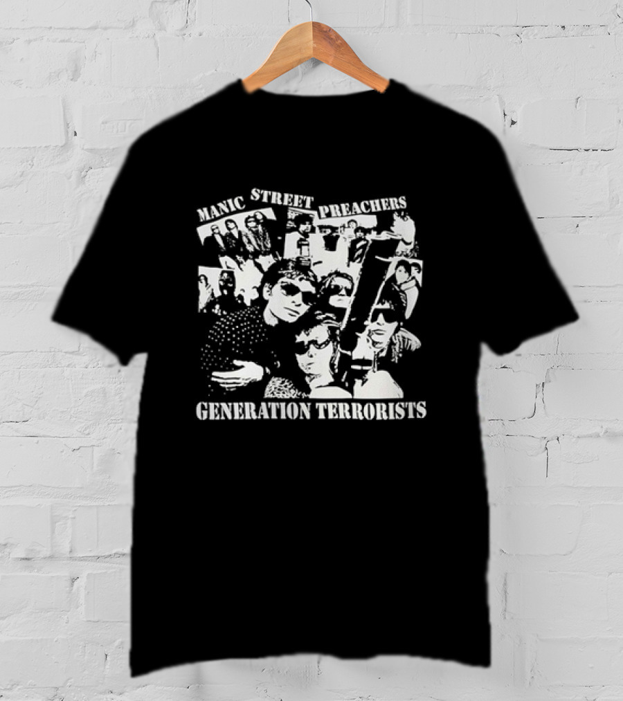 Manic Street Preachers Generation Terrorists Music Album Cover T-Shirt