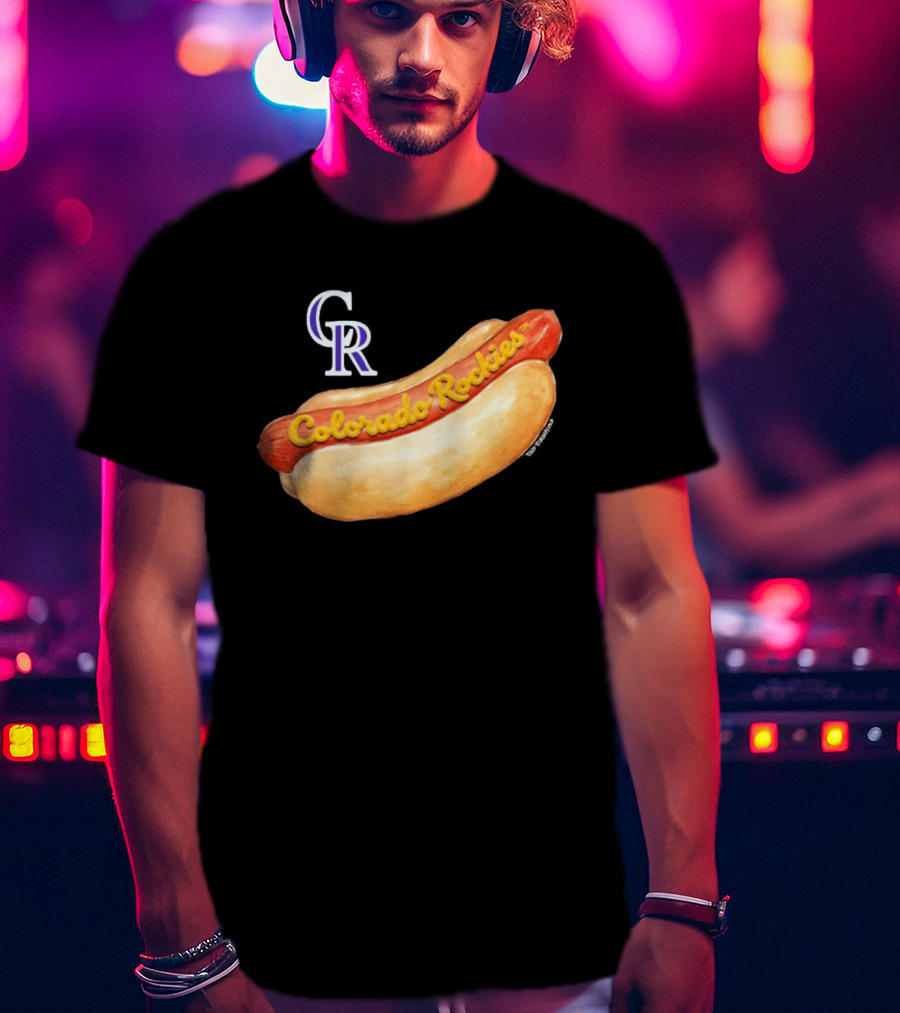 Colorado Rockies Hot Dog Tiny Turnip Women's T-Shirt