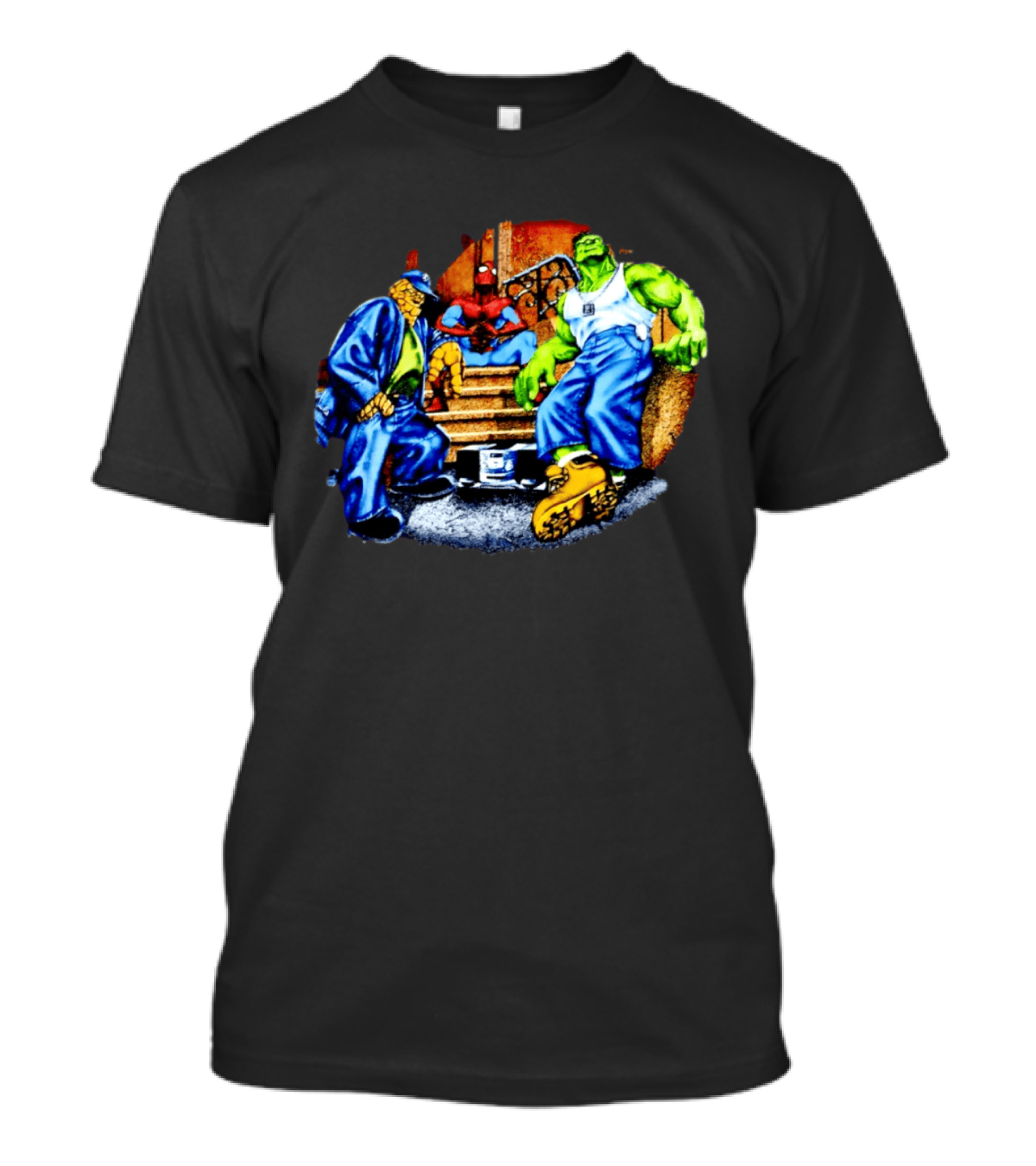 Marvel The Thing Spider Man Hulk Hip Hop T-Shirt
