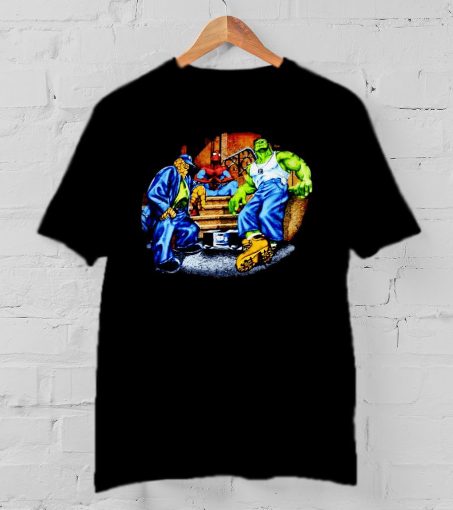 Marvel The Thing Spider Man Hulk Hip Hop T-Shirt