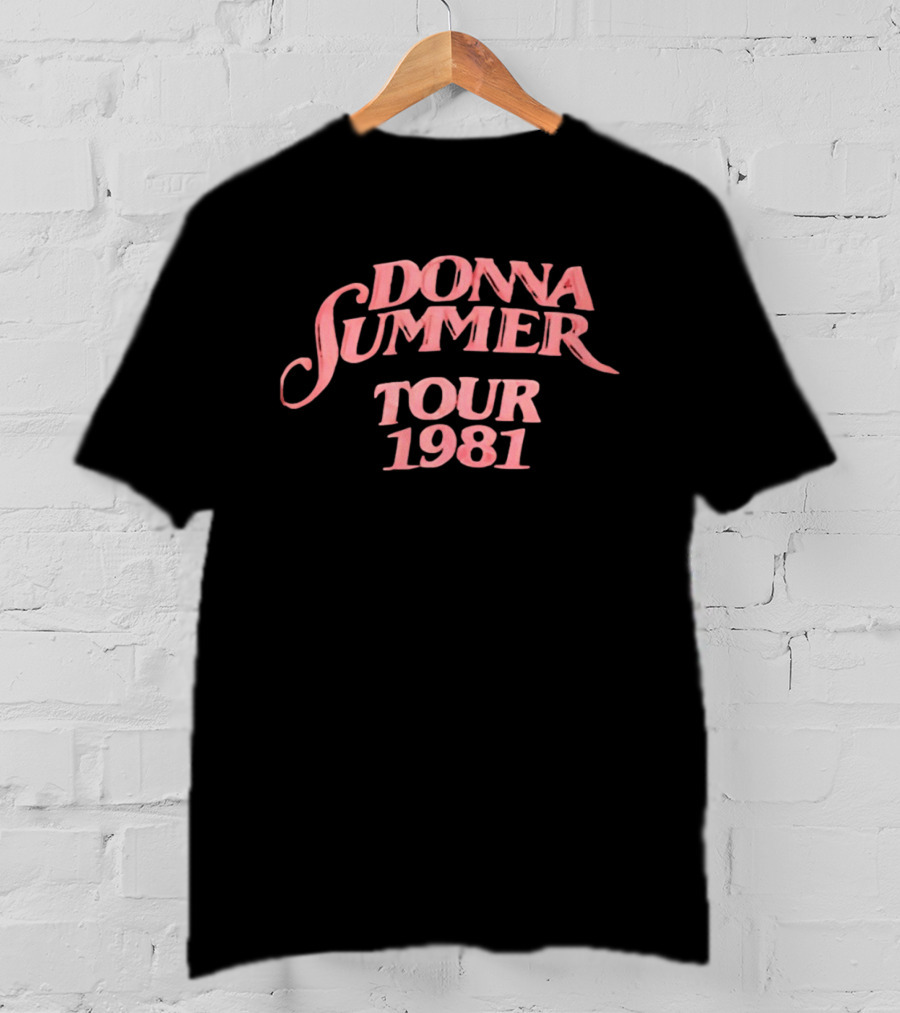 Donna Summer Tour 1981 Retro Disco Concert Memorabilia T-Shirt