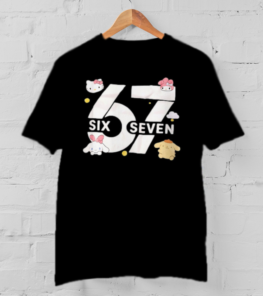 Hello Kitty Friends Sanrio Six Seven Characters T-Shirt