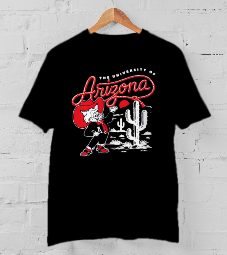 The University Of Arizona Wildcats Cowboy Cactus Scene T-Shirt