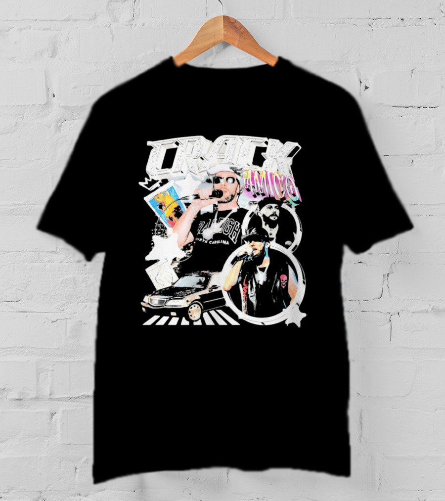 CRACK AMICO Raleigh North Carolina Hip Hop T-Shirt