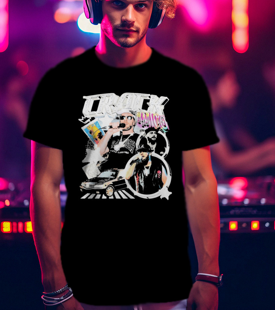 CRACK AMICO Raleigh North Carolina Hip Hop T-Shirt