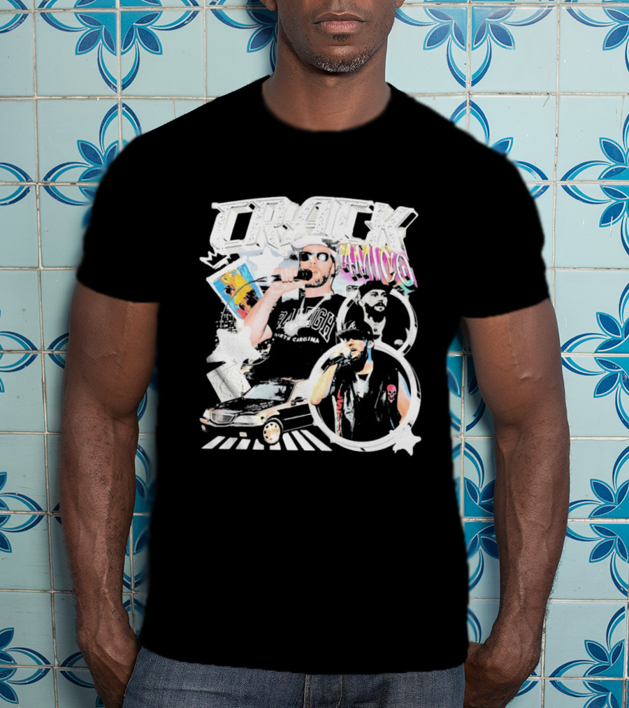 CRACK AMICO Raleigh North Carolina Hip Hop T-Shirt