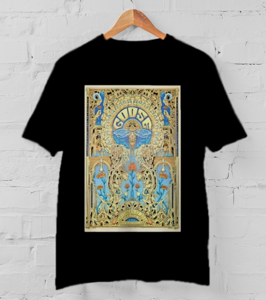 Goose September 27th 2025 PNC Music Pavilion Charlotte NC Tour Art Deco T-Shirt