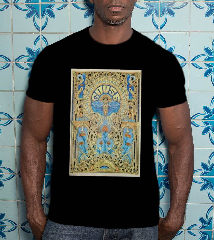Goose September 27th 2025 PNC Music Pavilion Charlotte NC Tour Art Deco T-Shirt