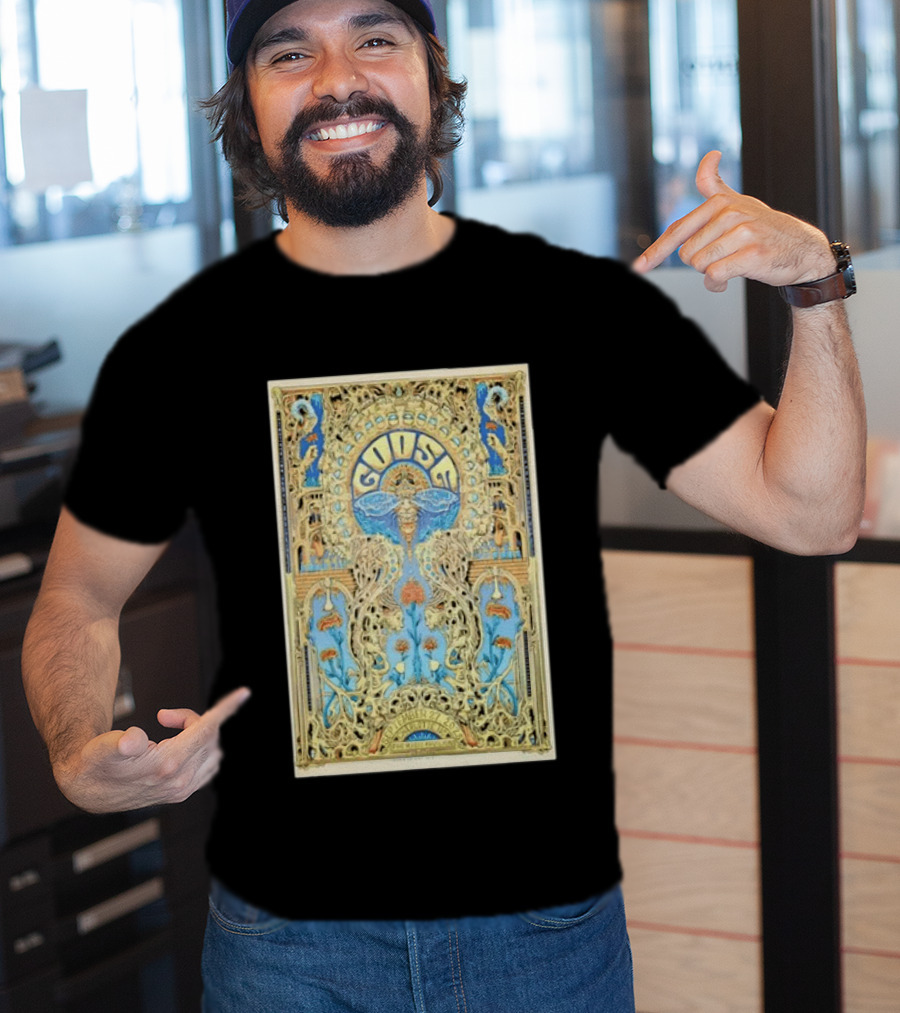 Goose September 27th 2025 PNC Music Pavilion Charlotte NC Tour Art Deco T-Shirt