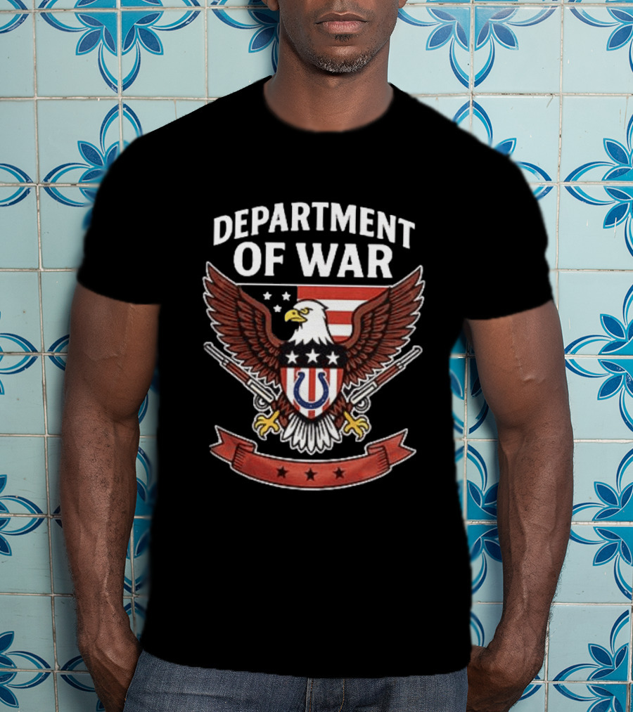 Department Of War Eagle Indianapolis Colts Stars And Stripes T-Shirt
