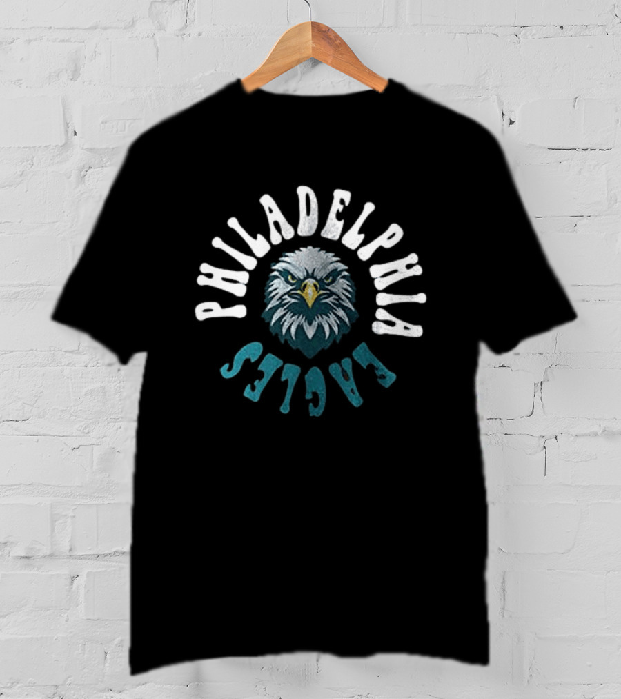 Philadelphia Eagles Yesterday Today Tomorrow Forever No Matter What Diamond Heart T-Shirt