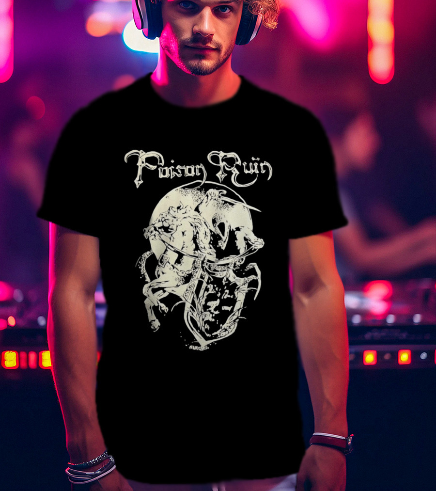 Poison Ruin Knight On Horseback Dungeon Synth Band T-Shirt