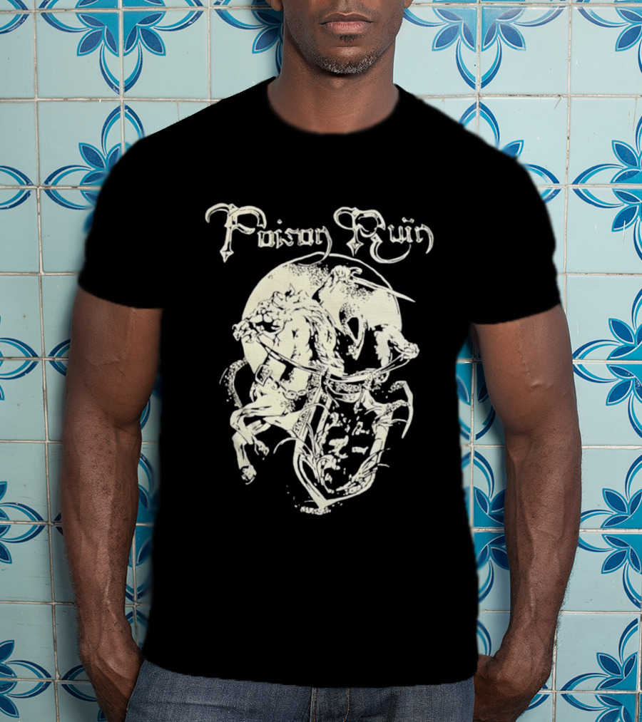 Poison Ruin Knight On Horseback Dungeon Synth Band T-Shirt