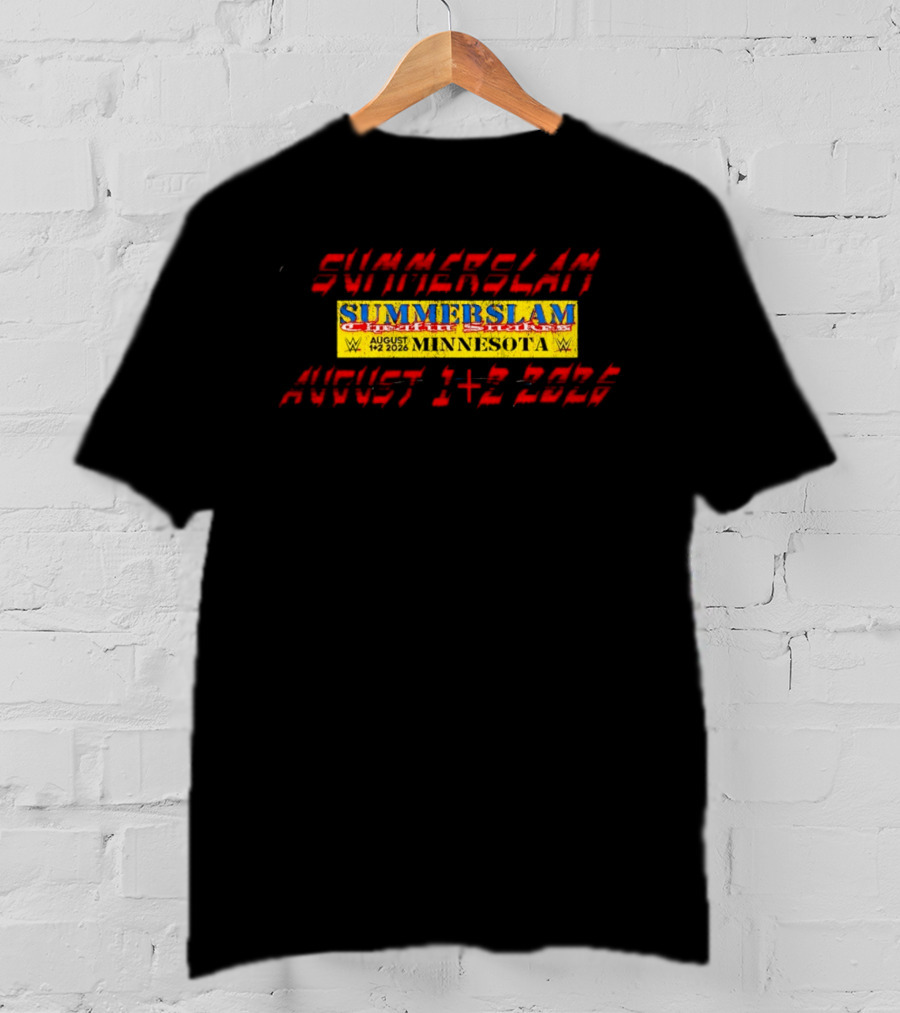 WWE SummerSlam Cattle Stakes Minnesota August 1 2 2026 T-Shirt