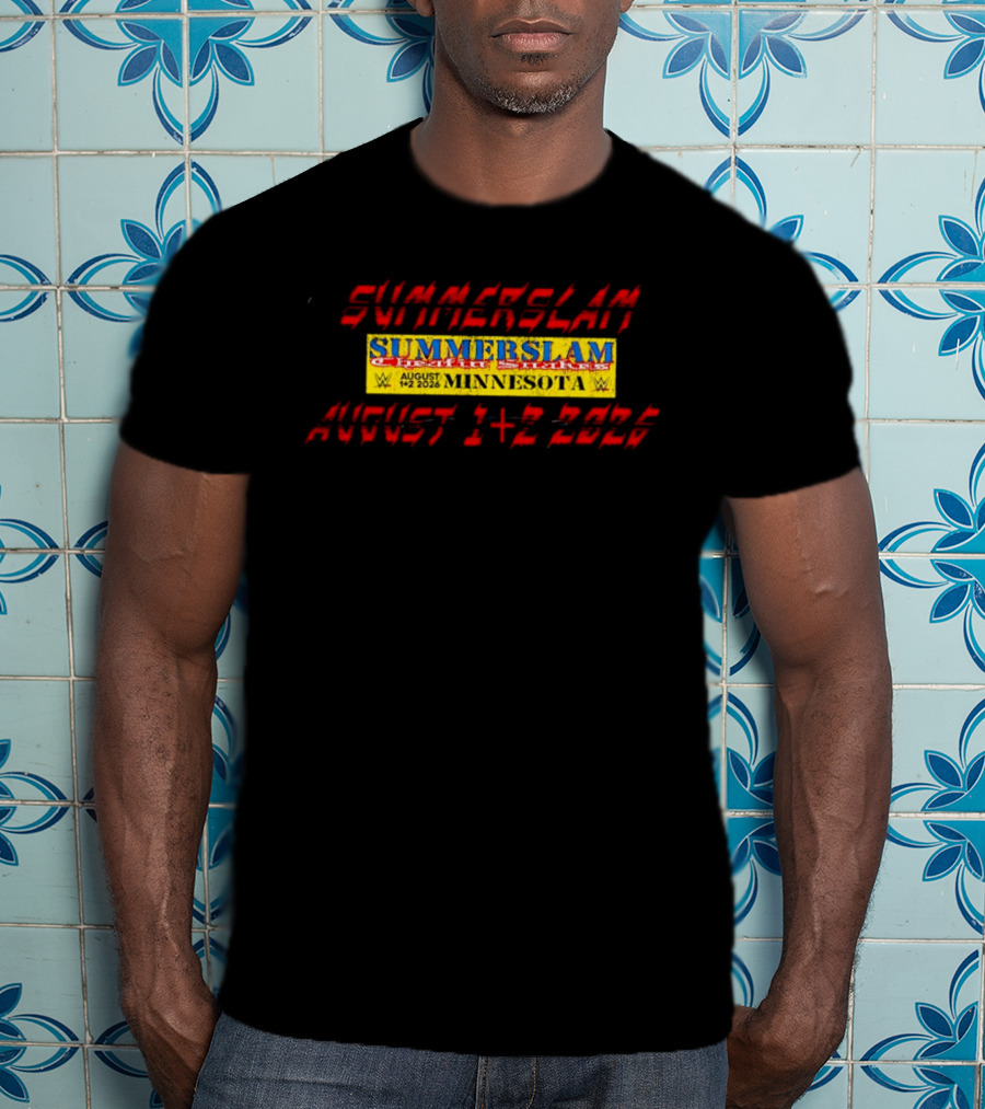 WWE SummerSlam Cattle Stakes Minnesota August 1 2 2026 T-Shirt