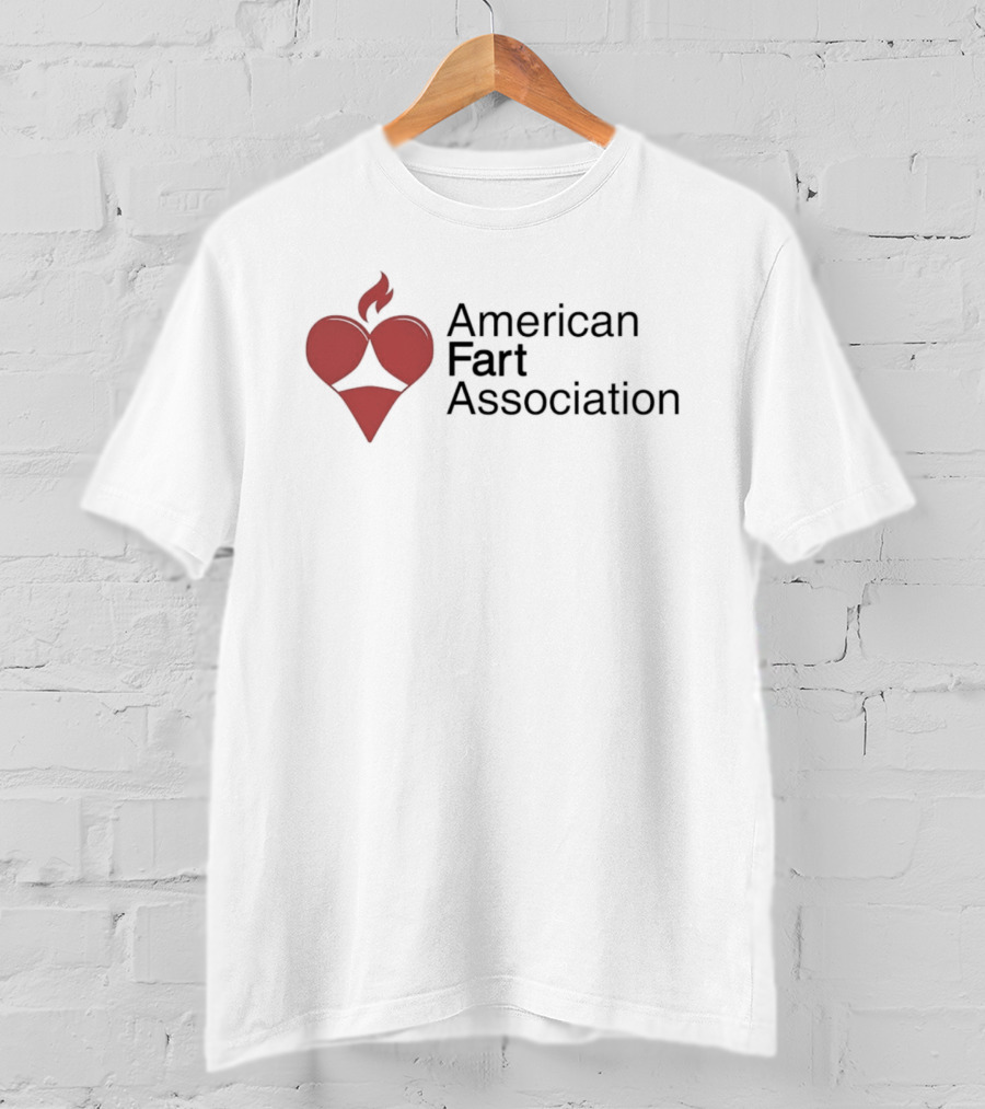 American Fart Association Heart Flame T-Shirt