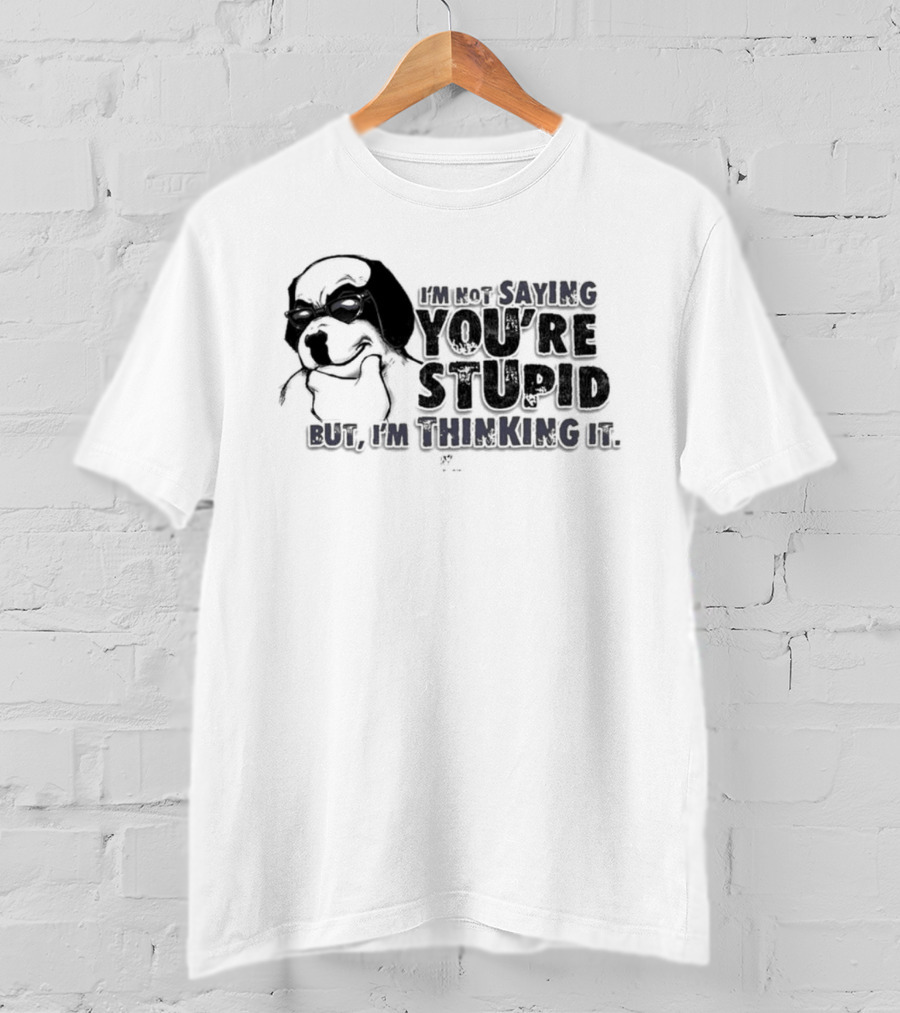 Big Dog I'm Smiling You're Stupid Thinking It Wile E Coyote Oversized T-Shirt